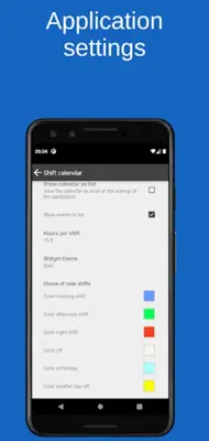 Shift calendar android App screenshot 2