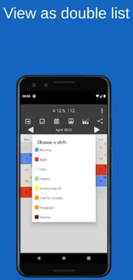 Shift calendar android App screenshot 4